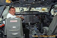 Jean Claude Bordenave aux commandes de l'Airbus Zéro G.