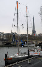 Le voilier polaire Tara à Paris.