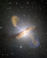 Centaurus A. Image de l'ESO.