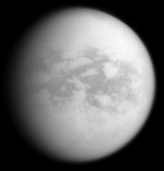 Titan par la sonde Cassini.