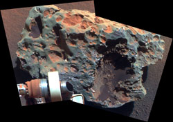 Une météorite découverte sur Mars par opportunity.