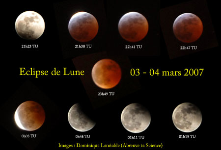 Eclipse de Lune des 3 et 4 mars 2007.