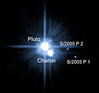 Pluton, Charon, S/2005 P1 et S/2005 P2