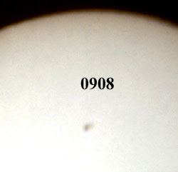 Tache solaire du 10 septembre 2006.