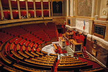 Hémicycle de l'Assemblée Nationale.
