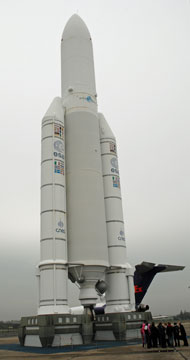 Ariane 5 au Musée de l'Air et de l'Espace du Bourget.