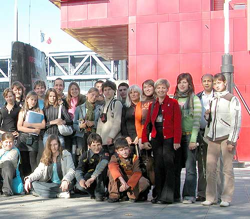 Groupe d'élèves ukrainiens